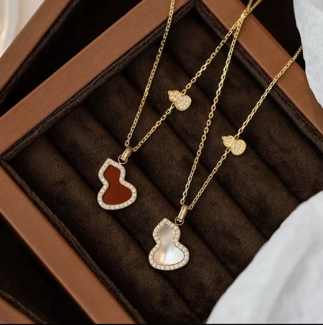 新款爆款葫芦项链小众高级时尚气质简约款百搭时尚优雅配饰锁骨链