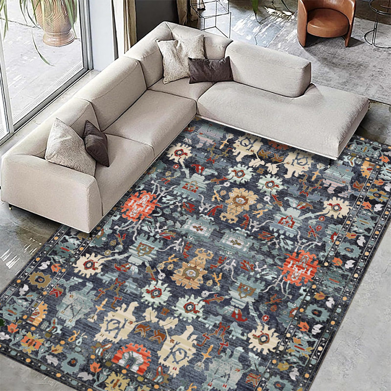 仿羊绒TPR水洗底地毯shein可折叠防滑客厅地毯walmart temu 地垫