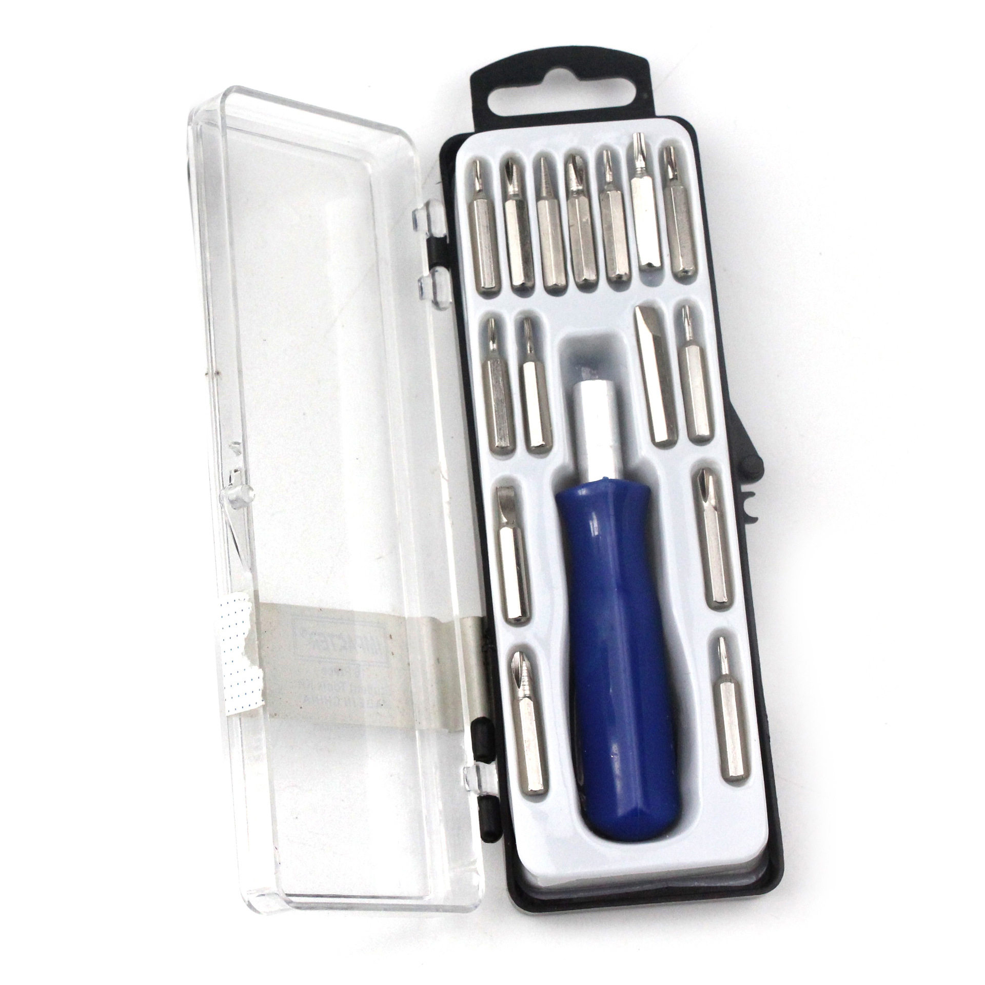 家用小起子改锥组合套装 多功能16合一方盒组合螺丝起子套装碳钢