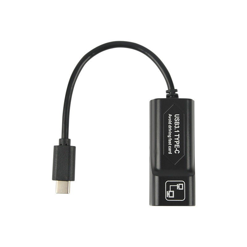 Type-C转RJ45千兆网卡USB3.1转有线网线转换器免驱即插即用连接器