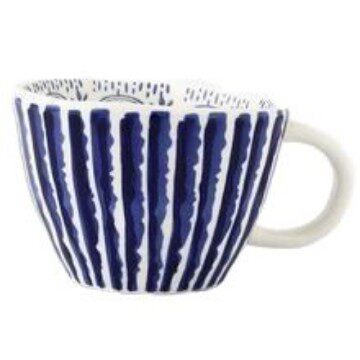 现货小众手绘简约大容量水杯陶瓷家用早餐杯不规则办公室咖啡杯