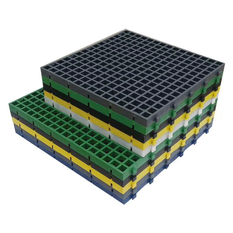 现货塑料拼接格栅 洗车网格板鸽舍养殖树篦子格栅 方格盖板PP地垫