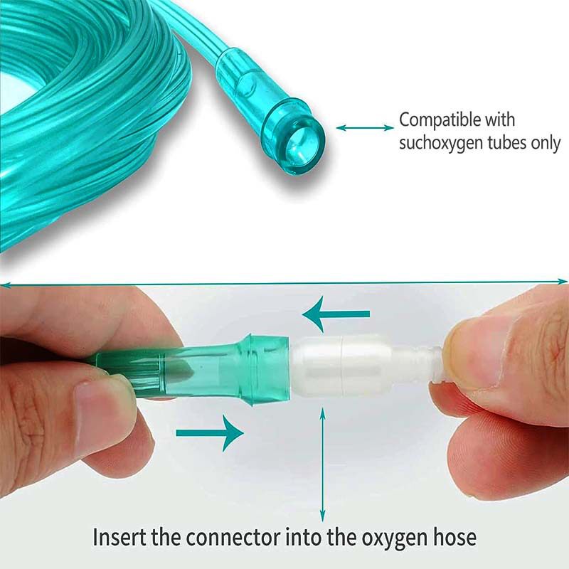 跨境鼻氧管2..13m  7feet一次性鼻氧管输氧管 医用鼻氧管氧气导管