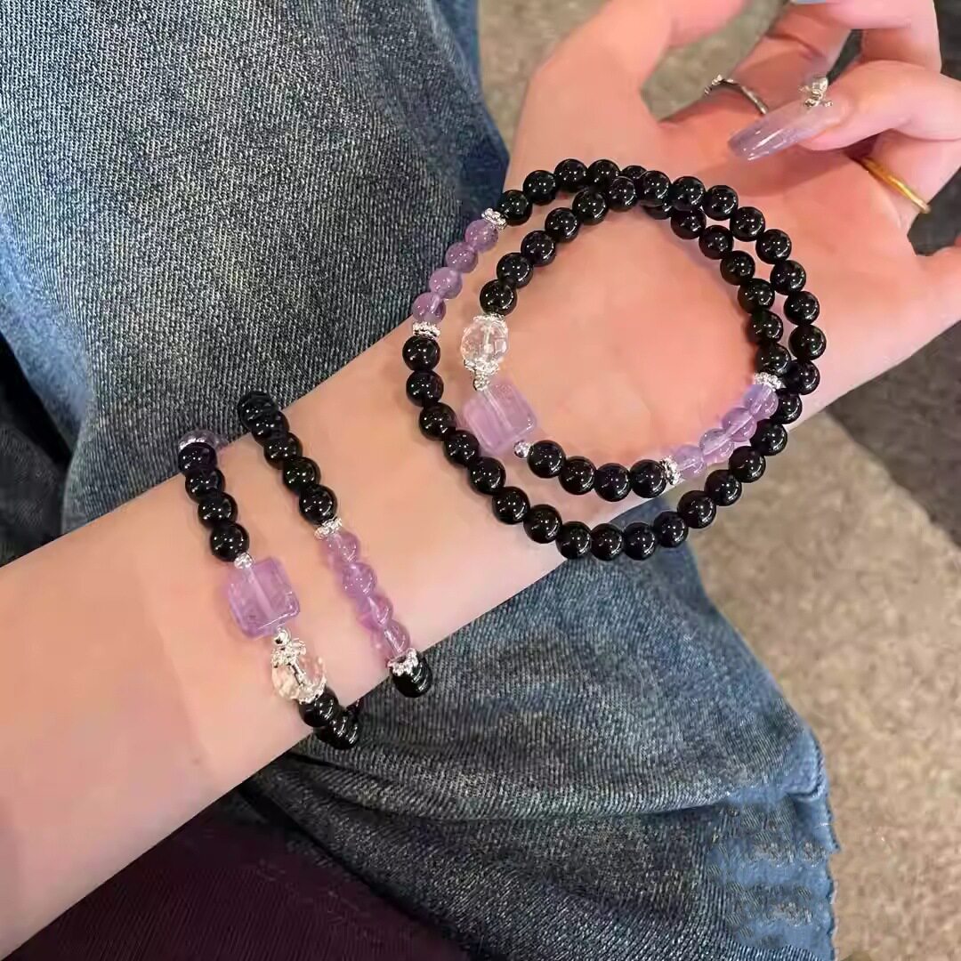 Double-Wrap Amethyst Bracelet
