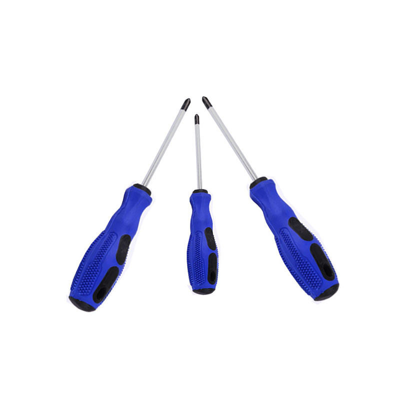 厂家供应十字一字螺丝刀工具套装维修强磁螺丝批按摩柄包胶螺丝刀