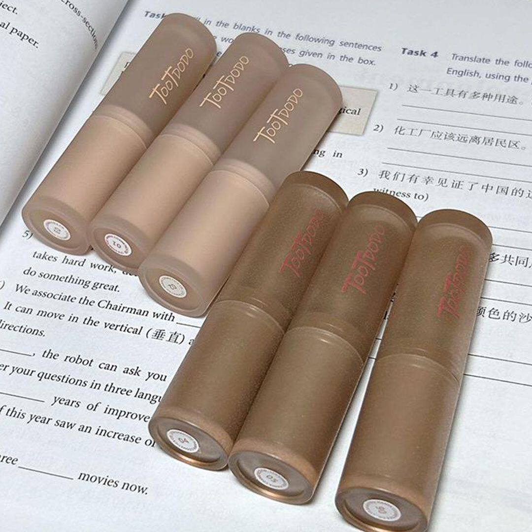 空气朦雾丝绒口红裸色肉桂色唇泥唇釉雾面素颜显白不沾杯易上色