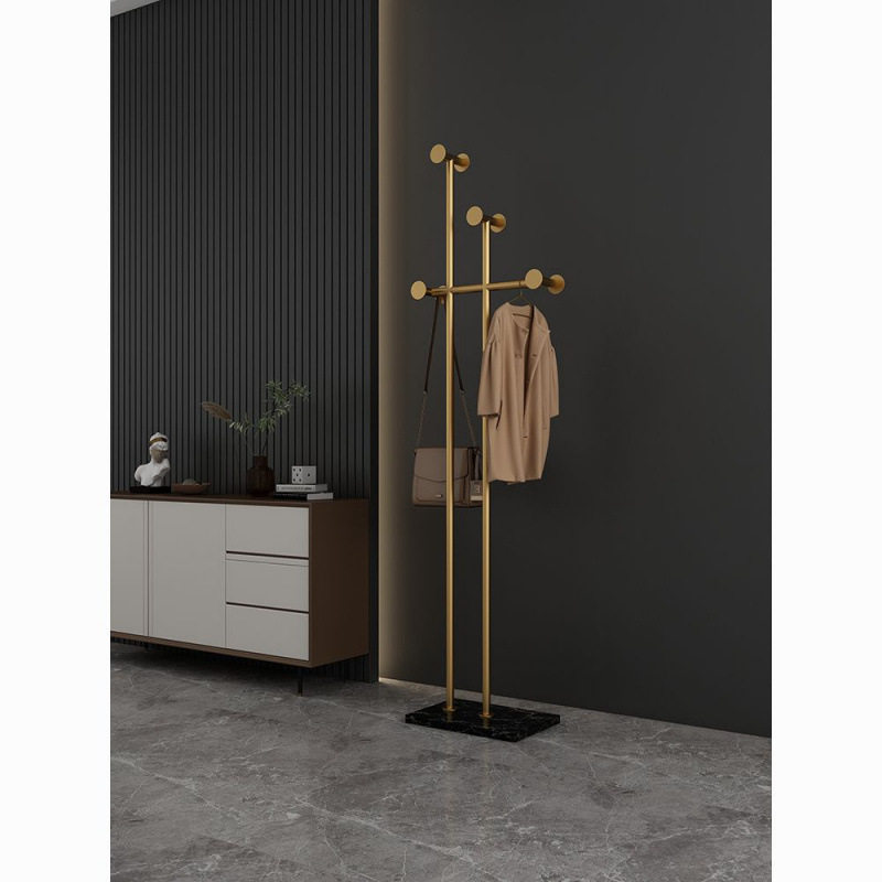 意式轻奢家用衣帽架落地卧室高级挂衣架客厅入户玄关主卧挂衣服架