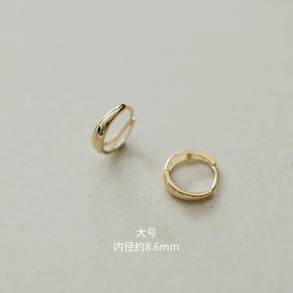 9K金 大号渐大耳圈 耳扣