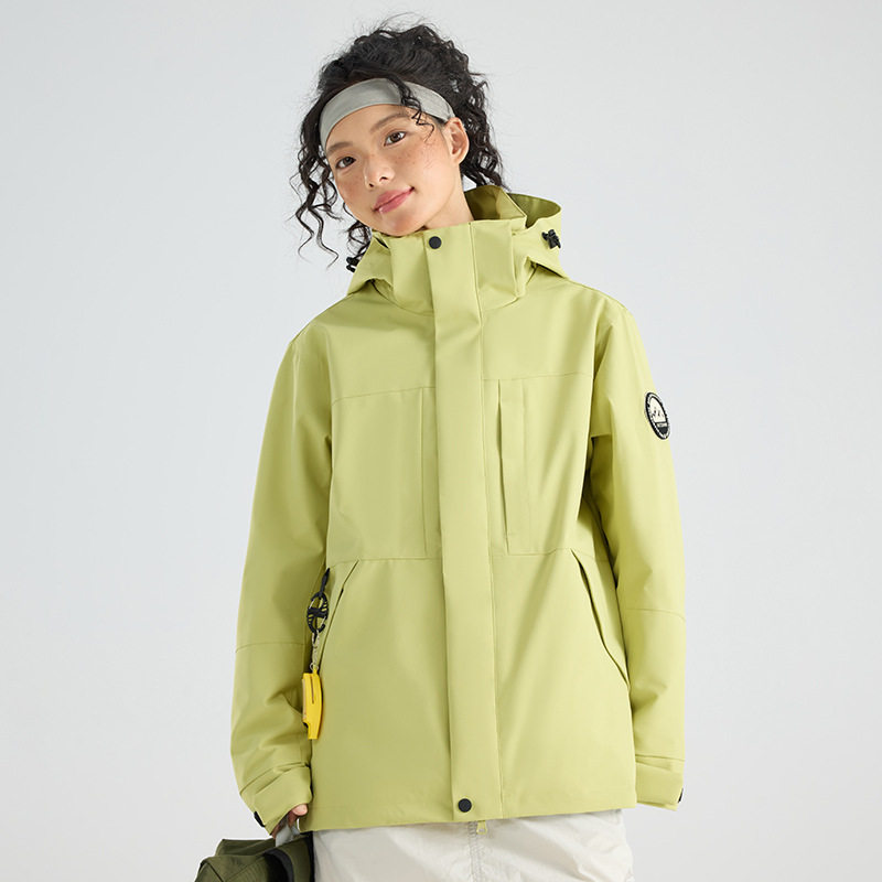 旅行三合一冲锋衣可拆卸男女同款秋冬季两件套防水防风保暖夹克外