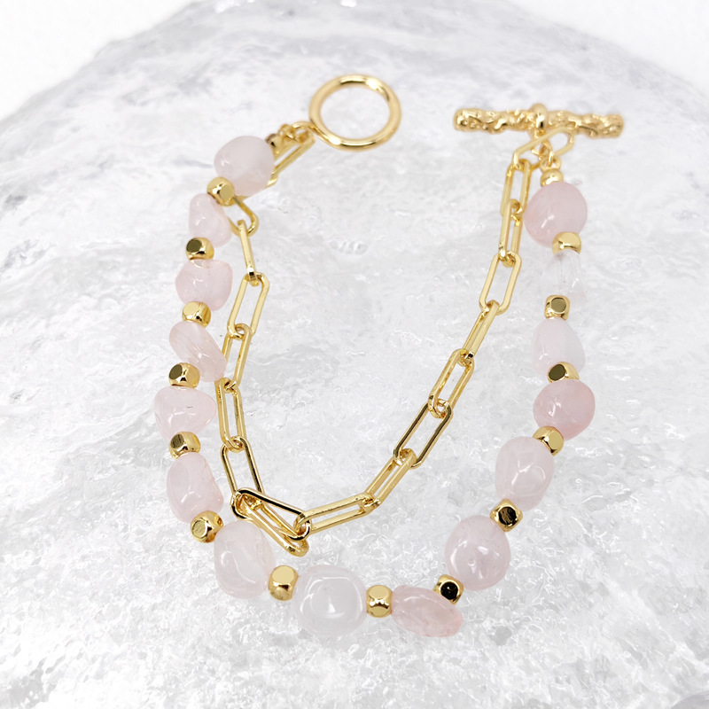 Natural Rose Quartz Bracelet | Lucky Stone for Attracting Love and Enhancing Relationships, Energy Crystal Bracelet