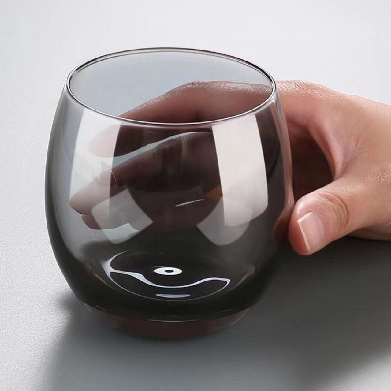 蛋杯玻璃水杯早餐杯漱口杯喝水杯子果汁饮料杯酒店杯大肚杯啤酒