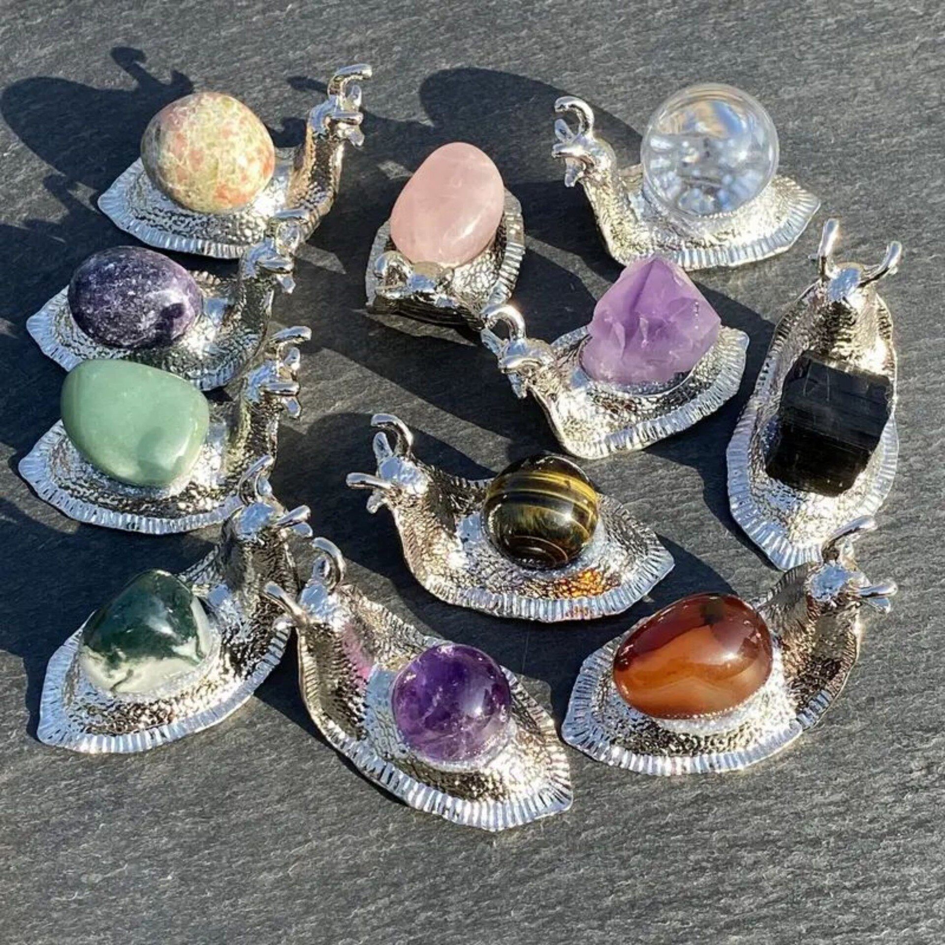 Spirit Beads — Natural Crystal & Agate Energy Bracelet