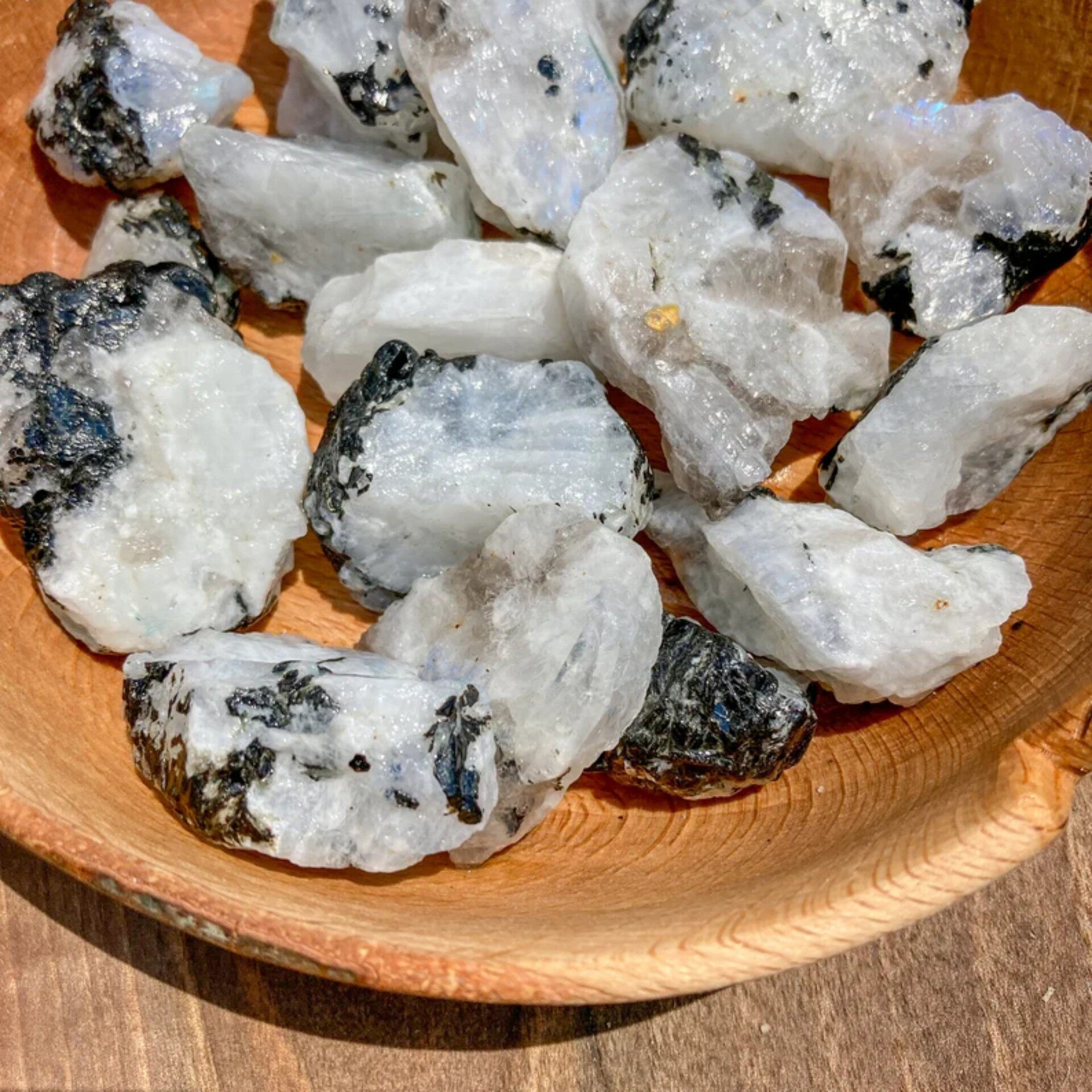 Lunar Slice — Moroccan Selenite Raw Crystal Slab