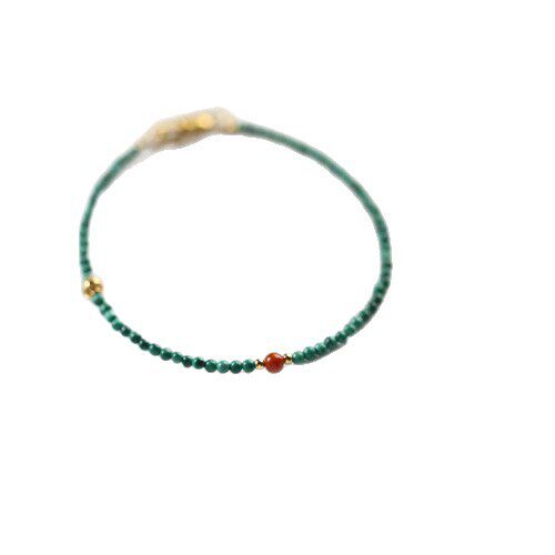 Nature's Art — Raw Malachite Bracelet