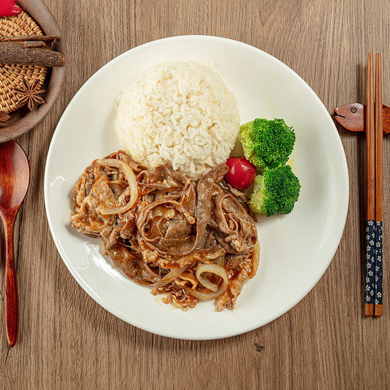 谷言预制菜料理包日式肥牛180g外卖冷冻中餐菜肴包商用批发