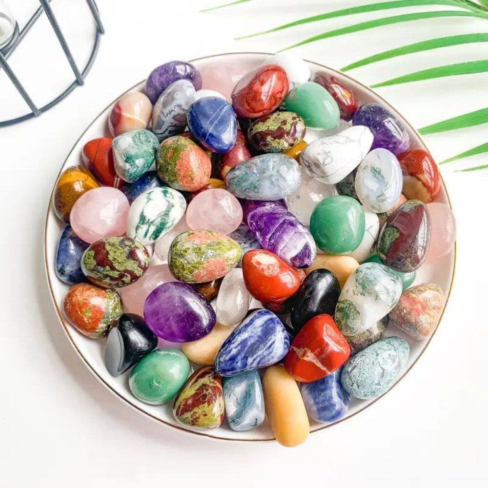 Prismatic Pebbles — Natural Mixed Crystal Tumbled Stones