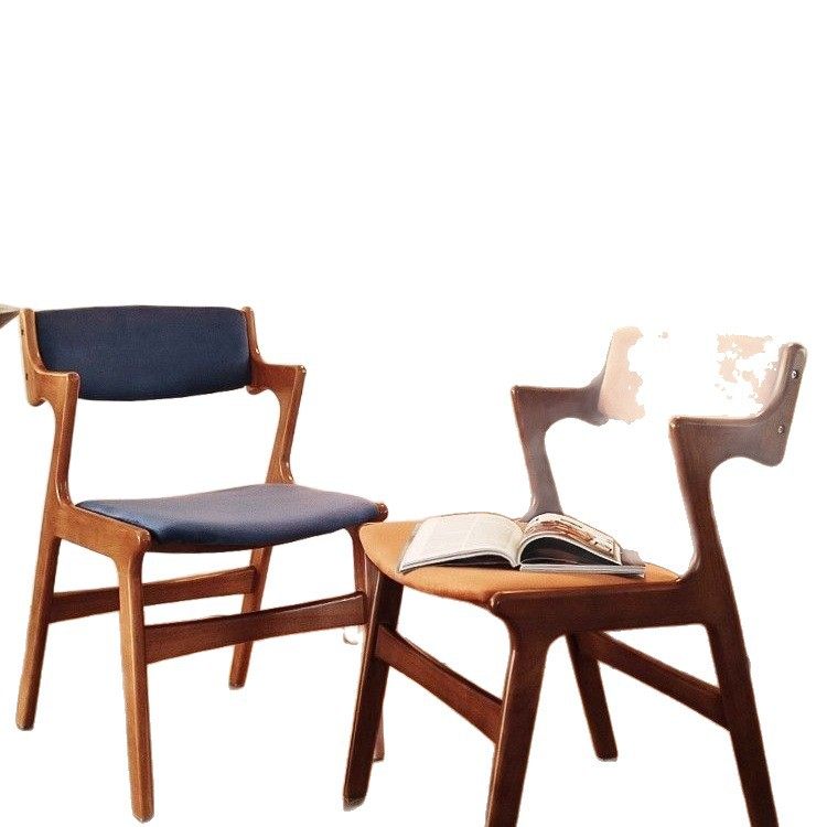 现货速发新款全实木餐椅家用软包实木椅办公舒适靠背椅高级感餐椅