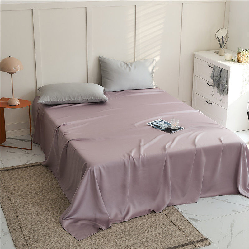 纯色100支兰精天丝床笠罩单件夏天冰丝裸睡莱赛尔床罩套床单被套