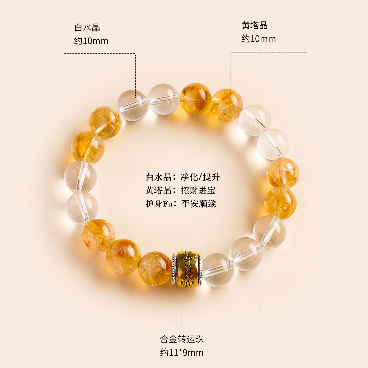 Single-Strand Citrine Bracelet
