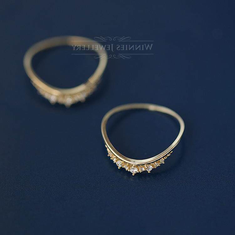 9k gold Princess's Crown ring