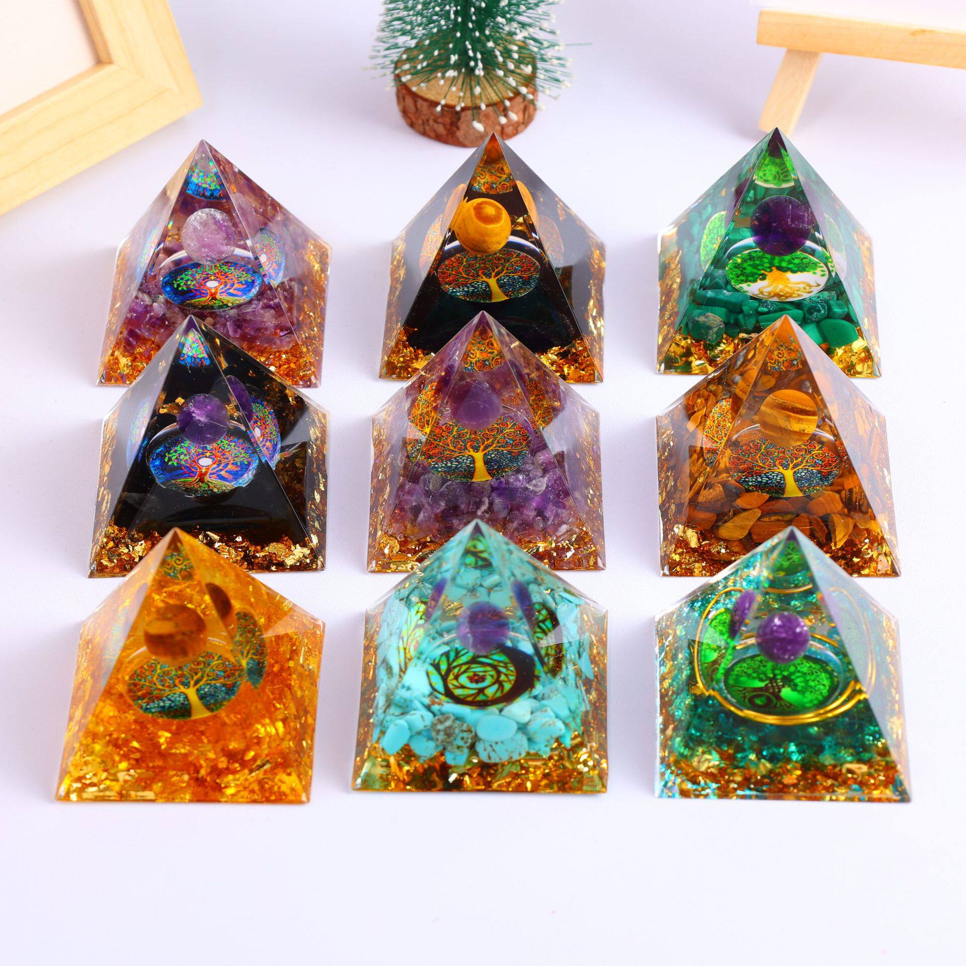 Myriad Blessings — Multi-Crystal Gemstone Money Tree