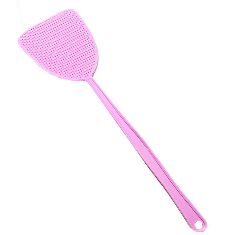 亚马逊爆款塑料苍蝇拍pp新料家用拍不烂长柄手动苍蝇拍蚊子拍批发