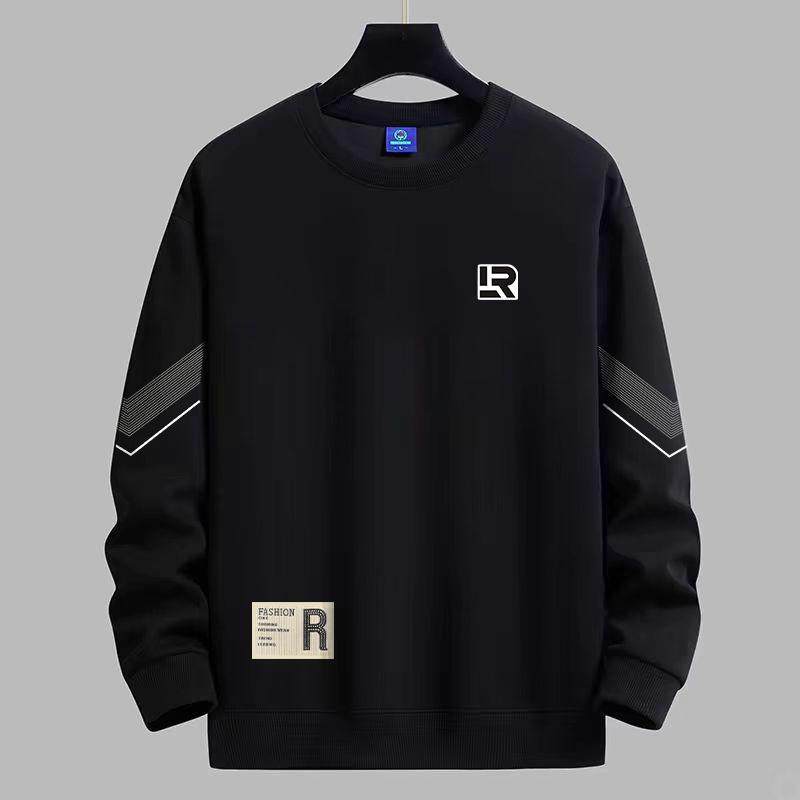 【280克】圆领休闲上衣卫衣男士春秋款宽松百搭潮流套头