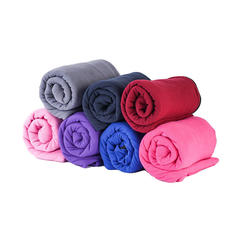 现货户外抓绒睡袋内胆信封式午休空调毯子露营旅行隔脏加厚跨境