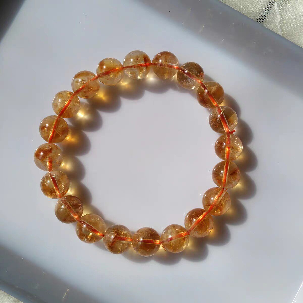 Single-Strand Citrine Tower Crystal Bracelet