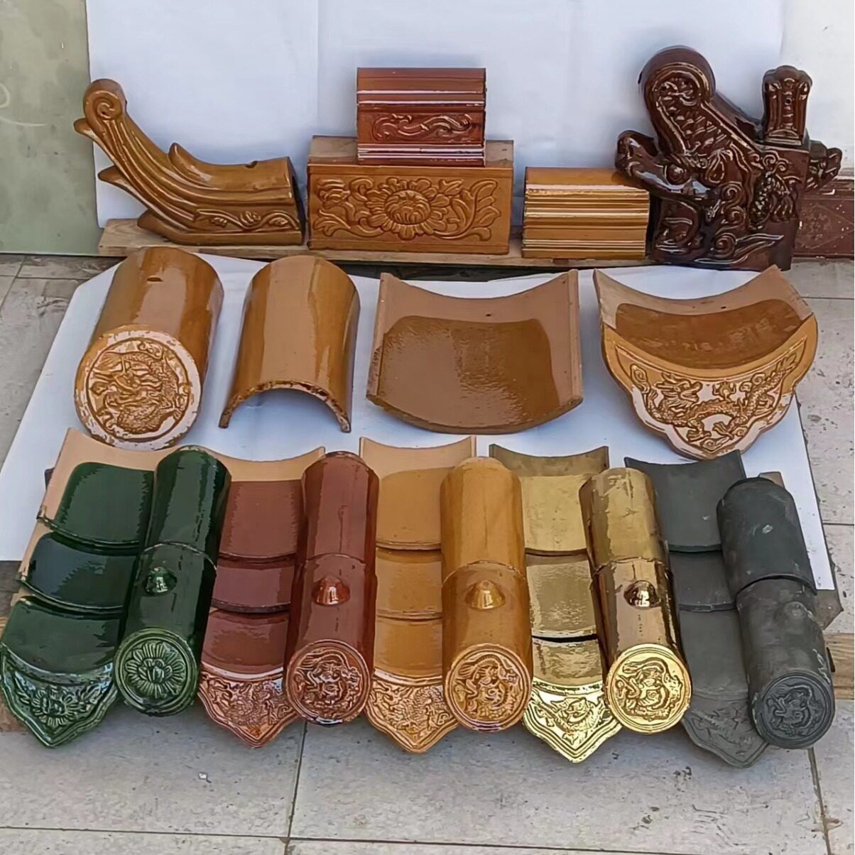 中式仿古琉璃瓦古建瓦寺庙瓦庙宇瓦五脊六兽