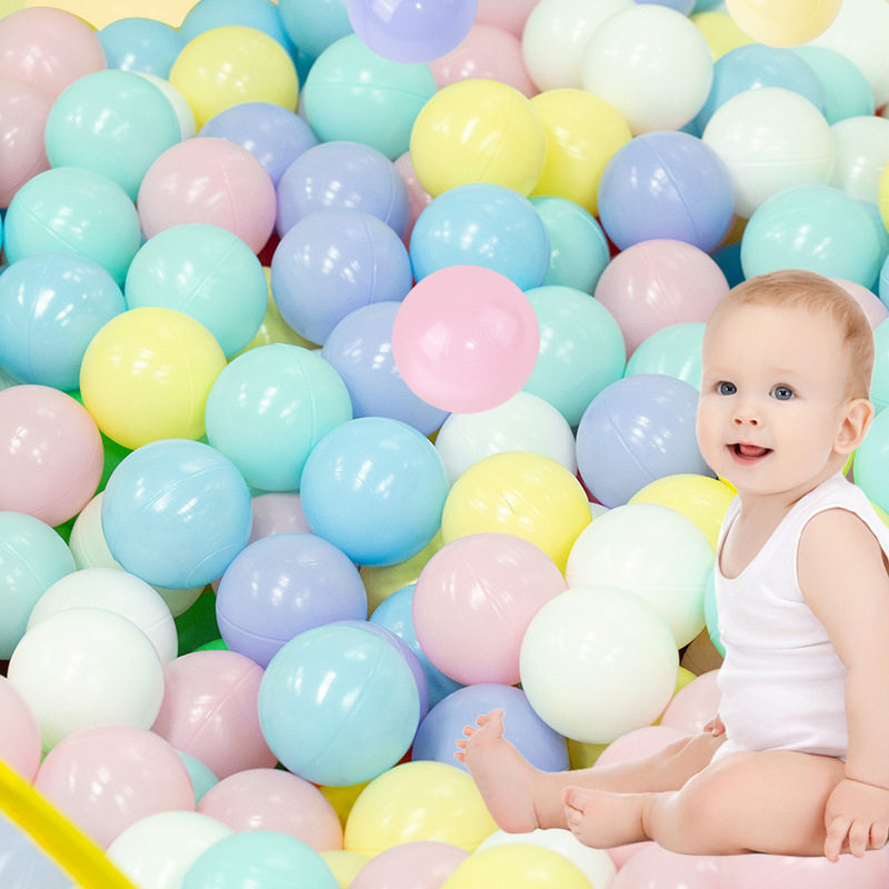 海洋球加厚马卡龙多色儿童家用婴儿可啃咬室内球池儿童乐园