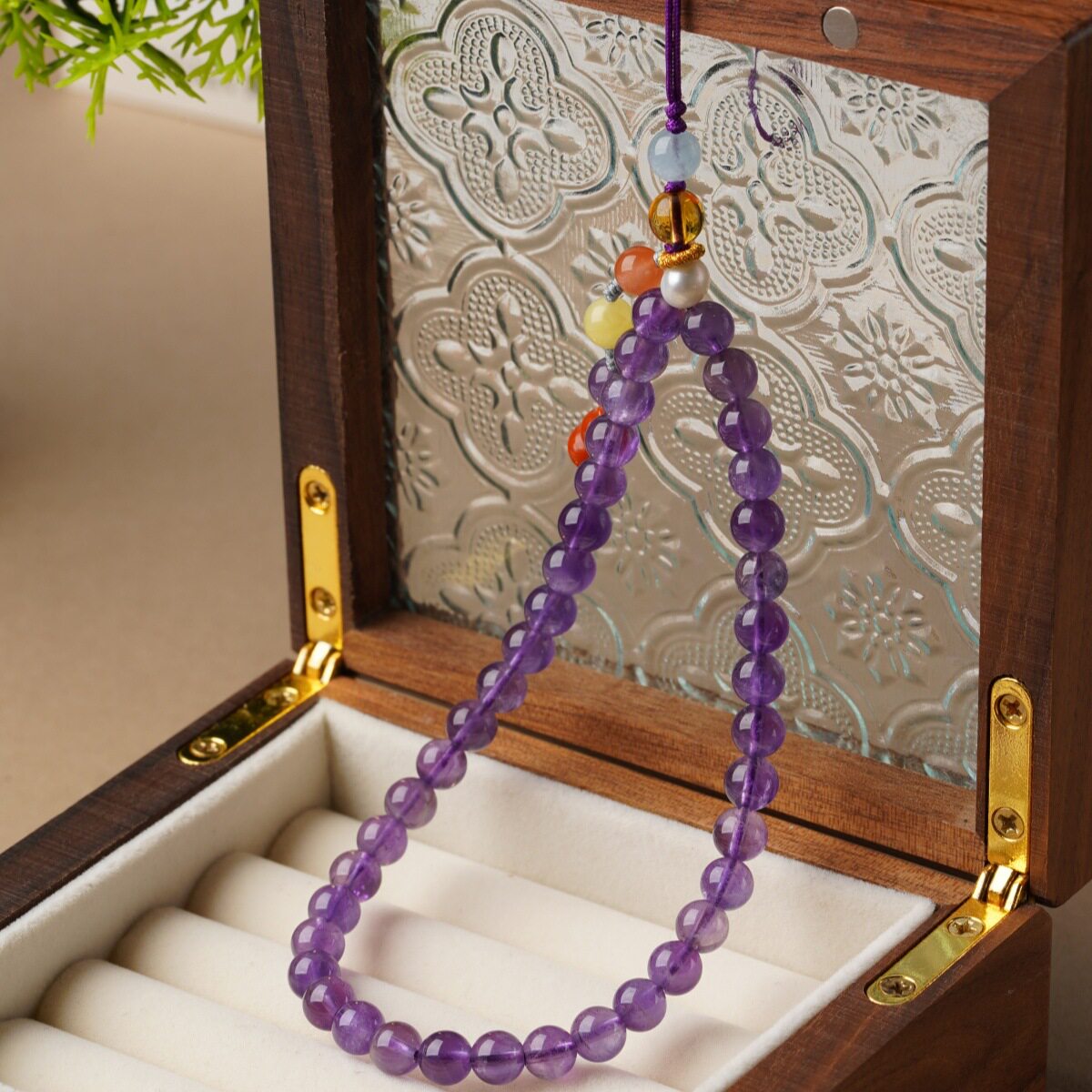 Handcrafted Amethyst Bracelet