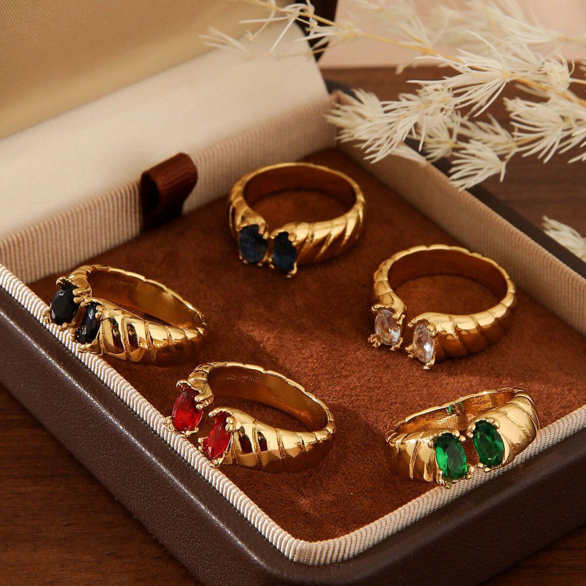 Luxury Vintage Tiger's Eye Ring