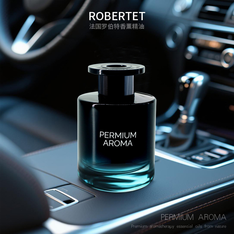 高级车载香薰汽车香水装饰摆件车内除味玻璃无火香氛持久男士车品