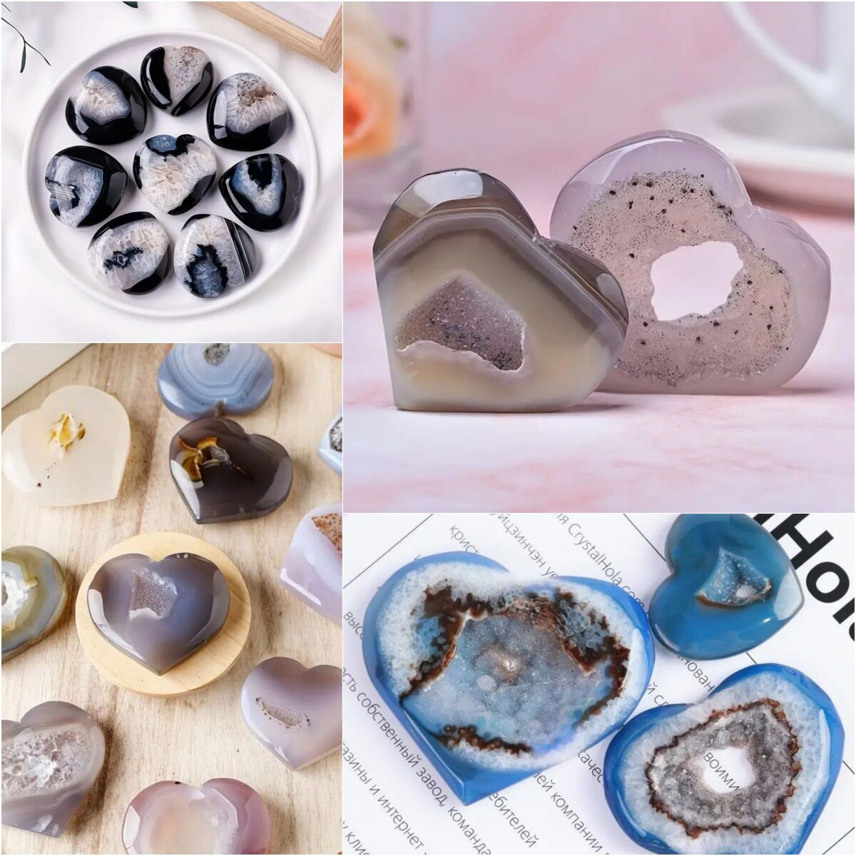 Dreamscape Geode — Aura-Coated Agate Geode Treasure Bowl