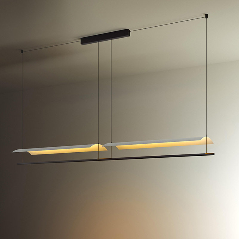 LED吊灯新中式餐厅茶室灯简约日式禅意吧台北欧灯饰极简设计