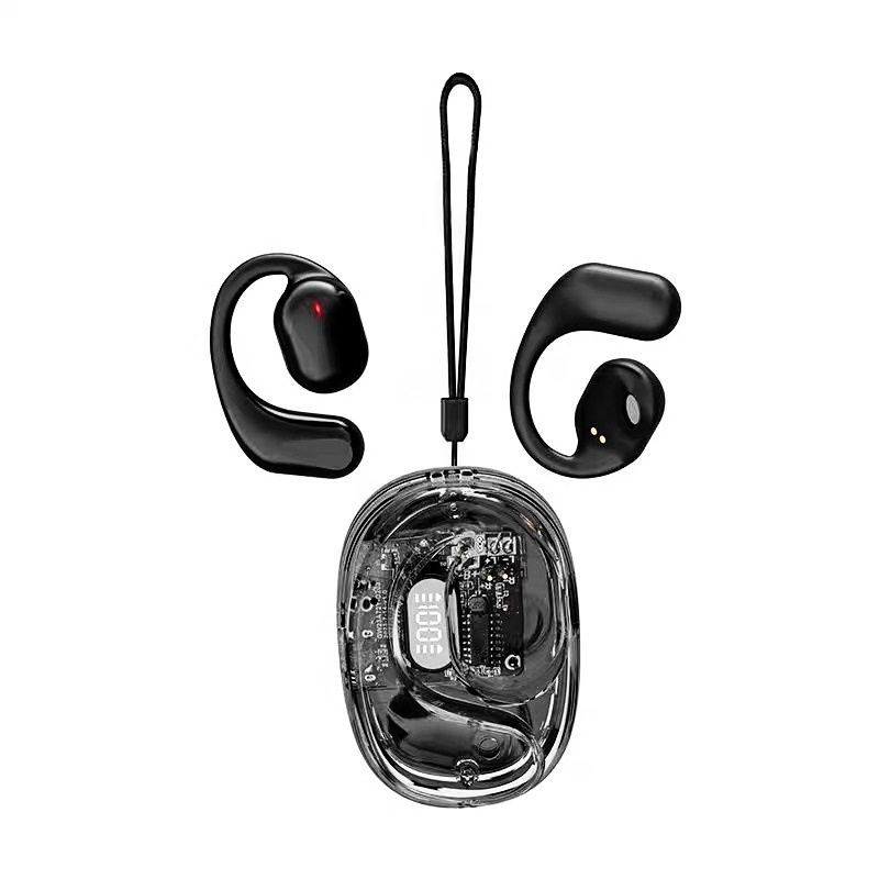挂耳式无线蓝牙耳机数显智能触控双耳运动跑步不入耳开放式触屏