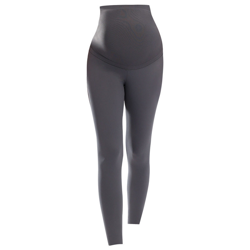 孕妇高腰托腹打底裤女舒适高弹瑜伽裤运动无痕外穿长裤全孕期厂家
