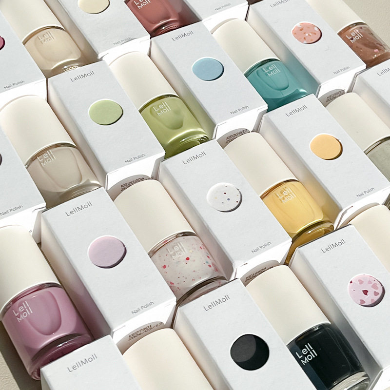 Lellmoll油性不可剥指甲油女免烤快干持久2026新款裸色夏天12free