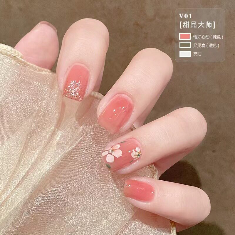 Maxfine三瓶装水性指甲油免烤速干持久可撕拉显白护甲油现货批发