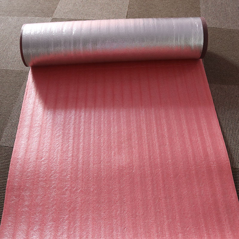 装修满铺工程地毯辅料PVC底胶辅料地垫 锡纸珍珠棉防潮隔音泡沫垫