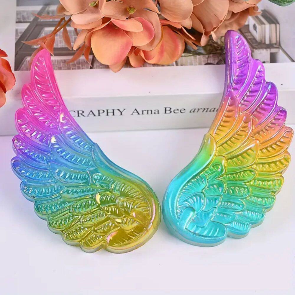 Angel Wings — Natural Selenite Wing Carving