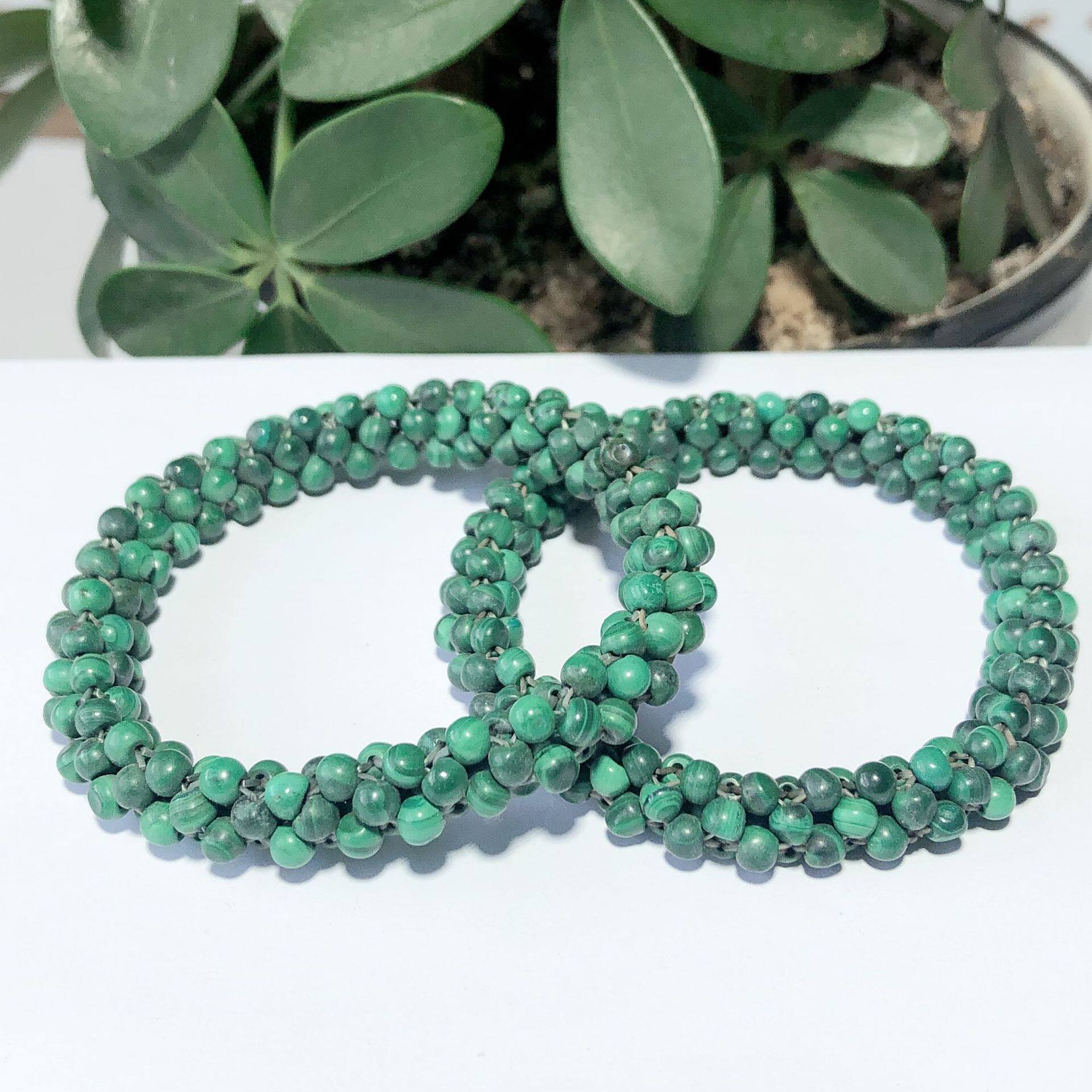 Earth's Treasure — Natural Malachite Bracelet