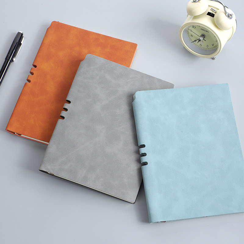 a5商务办公笔记本批发定 制a6羊巴软抄本子b5简约记事本制订logo