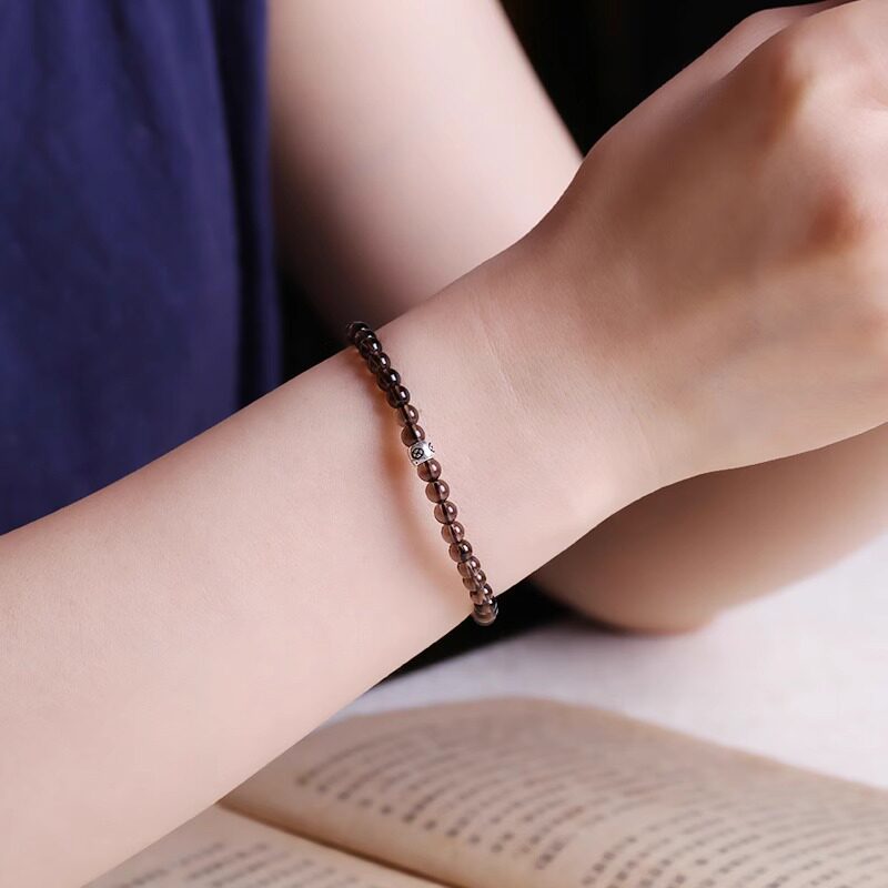 Single-Strand Smoky Quartz Bracelet