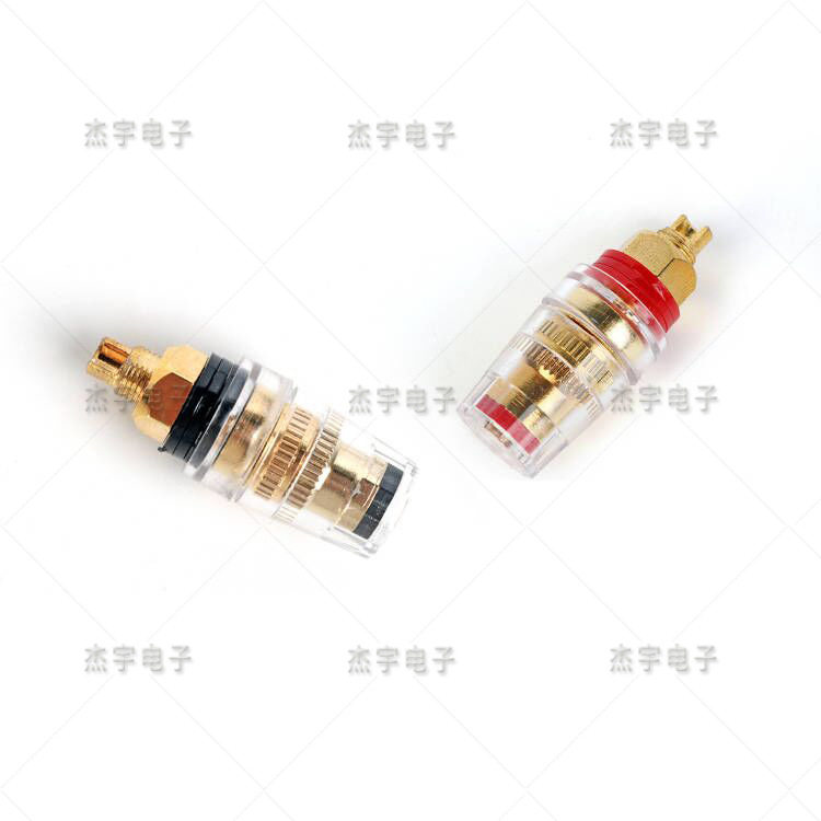 工厂热卖水晶透明接线柱45MM长  M8全铜接线柱   d-sub连接器