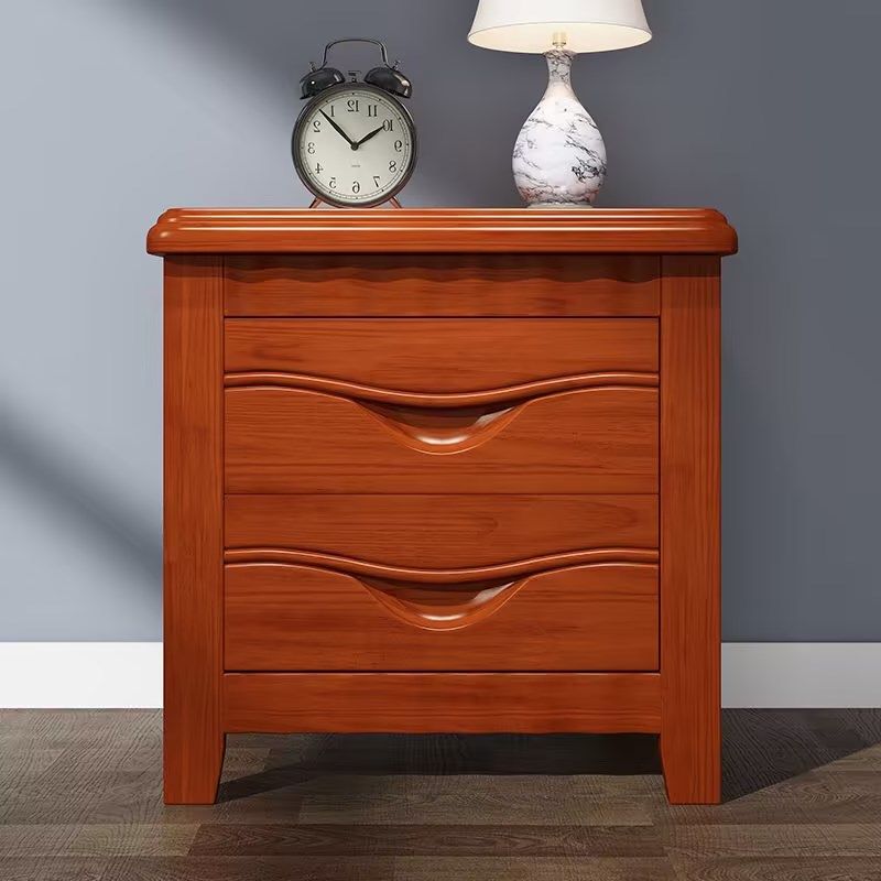 全实木床头柜小型简约现代床边小柜子储物柜简易卧室多功能收纳柜