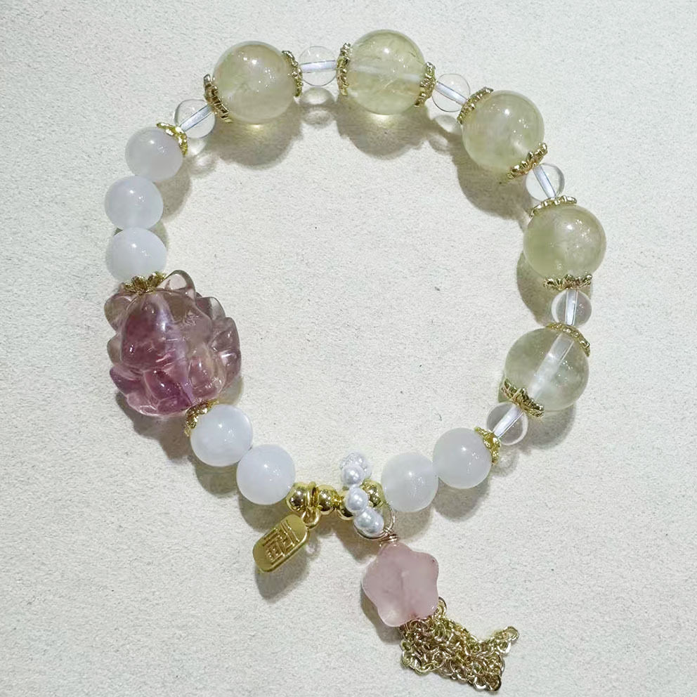 Nature's Art — Raw Moonstone Bracelet