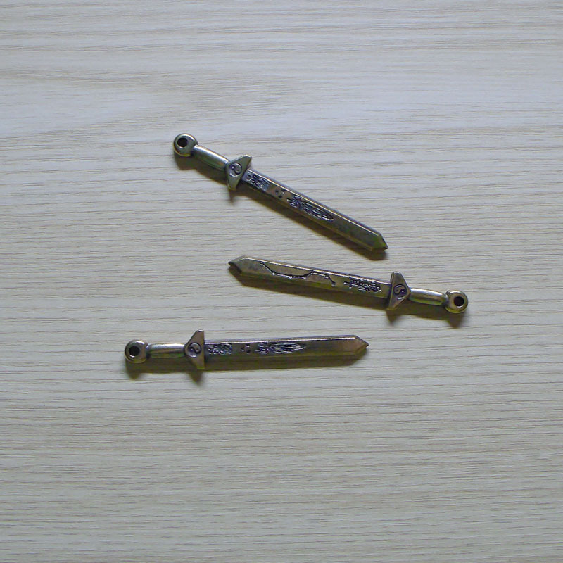 Brass Seven-Star Sword Taoist Ritual Object Pendant, House Blessing, Evil Ward, Talisman, Feng Shui Ornament for Carrying.