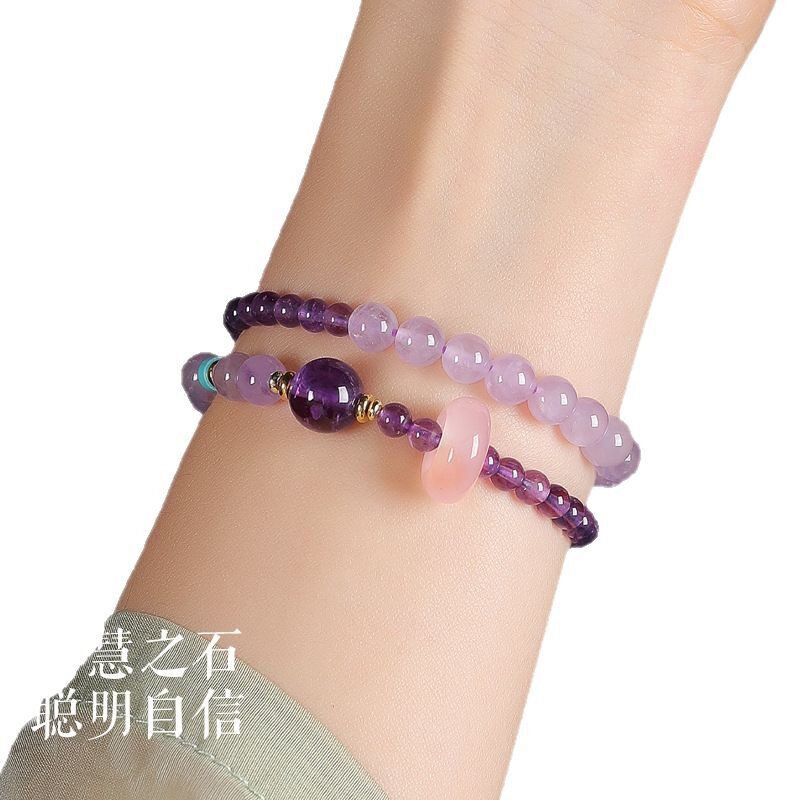 Double-Wrap Amethyst Bracelet